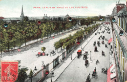 FRANCE - Paris - La Rue De Rivoli Et Les Tuileries - Colorisé - Carte Postale Ancienne - Sonstige Sehenswürdigkeiten