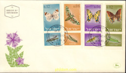 389153 MNH ISRAEL 1965 MARIPOSAS - Ongebruikt (zonder Tabs)
