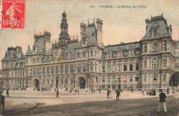 FRANCE - Paris - L'Hôtel De Ville - Colorisé  - Carte Postale Ancienne - Other Monuments