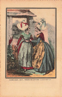 FOLKLORE - Costumes - Normandie - 1855 - Femmes Des Environs D' Argentan - Carte Postale Ancienne - Costumes