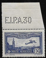 FRANCE PA N°6 Neuf** - Avec Perforation "EIPA30" S/BdF - Signé Baudot - SUP - - 1927-1959 Nuovi