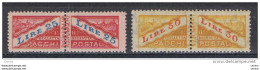 SAN  MARINO:  1946  PACCHI  POSTALI  -  S. CPL. 2  VAL. T.L./N. -  SASS. 31/32 - Paketmarken