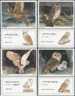 328356 MNH ISRAEL 1987 RAPACES NOCTURNAS - Nuevos (sin Tab)