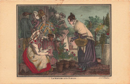 PEINTURES & TABLEAUX - Le Marché Aux Fleurs - J. J. Chalon - Carte Postale Ancienne - Malerei & Gemälde