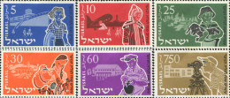 31498 MNH ISRAEL 1955 20 ANIVERSARIO DE LA INSTITUCION DE INMIGRACION JUVENIL - Ungebraucht (ohne Tabs)