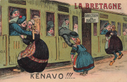 ILLUSTRATION - La Bretagne - Kénavo - Direction De Brest - Départ Du Train - Carte Postale Ancienne - Ohne Zuordnung