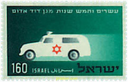 45897 MNH ISRAEL 1955 25 ANIVERSARIO DE LA CRUZ ROJA DE ISRAEL - Ongebruikt (zonder Tabs)