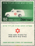 327695 MNH ISRAEL 1955 25 ANIVERSARIO DE LA CRUZ ROJA DE ISRAEL - Ongebruikt (zonder Tabs)