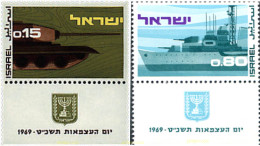 327802 MNH ISRAEL 1969 21 ANIVERSARIO DEL ESTADO - Unused Stamps (without Tabs)