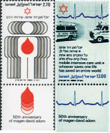 328264 MNH ISRAEL 1980 50 ANIVERSARIO DE LA CRUZ ROJA DE ISRAEL - Unused Stamps (without Tabs)