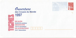 PAP THEME SKI OUVERTURE DES COUPES DU MONDE 1997 TIGNES  NEUF SUPERBE - Sci