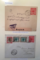 1902-54 Attractive Collection Sudan Postal Stationery Envelopes 21exhibition Pages (cover Camel Egypt Used Mint Censored - Soudan (...-1951)