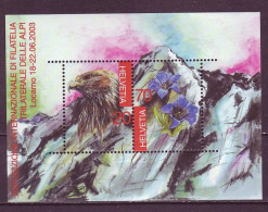 Switzerland 2003 MiNr. 1836 - 1837 (Block 33) Mont Dolent France–Switzerland–Italy Border Triangle S\sh MNH** 2.00 € - Berge