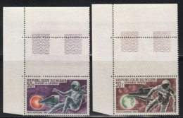 Niger, **, Yv PA 56, PA 57, Mi 118, 119, Sg 216, 217, Espace, Alexei A. Leonov, Edward White (1930-1967), - Niger (1960-...)