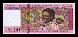 Madagascar 25000 Francs ND (1998) Pick 82 Sc Unc - Madagaskar