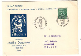 Finlande - Carte Postale De 1958 - Oblit Helsinki - - Covers & Documents