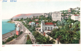 ITALIE - San Remo - La Promenade - Carte Postale Ancienne - San Remo