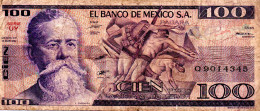 MEXIQUE Billet Banque Banknote 100 PESOS - Mexico