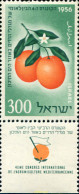 327698 MNH ISRAEL 1956 4 CONGRESO INTERNACIONAL DE CITRICOS - Neufs (sans Tabs)