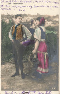 COUPLES - Les Vendanges - Colorisé - Carte Postale Ancienne - Couples