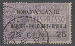 Regno Italy Kingdom 1917 Posta Aerea #2 IDROVOLANTE Airmail Seaplane Hydravion Wasserflugzeug - VFU Colndition - Airmail