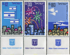 327768 MNH ISRAEL 1966 18 ANIVERSARIO DEL ESTADO - Nuovi (senza Tab)