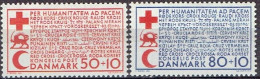 DINAMARCA CRUZ ROJA 1966 Yv 445/6 MNH - Ongebruikt