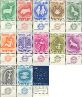 327717 MNH ISRAEL 1961 SIGNOS DEL ZODIACO - Unused Stamps (without Tabs)