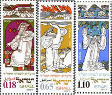 129121 MNH ISRAEL 1973 NUEVO AÑO. LOS PROFETAS - Neufs (sans Tabs)