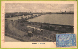 Aa6082 - COSTA RICA - Vintage Postcard  - Limon, El Muelle - 1920 - Costa Rica