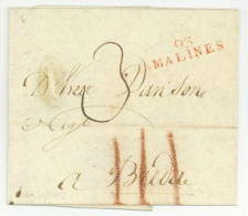 93 MALINES Mechelen 1803 Pour Breda - 1792-1815: Veroverde Departementen