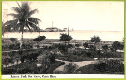 Aa6091 - COSTA RICA - Vintage Postcard  - Limon Park Sea View - Costa Rica