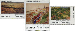 129302 MNH ISRAEL 1981 PINTURAS SOBRE PAISAJES DE JERUSALEM - Nuovi (senza Tab)