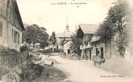 ONNION - La Grande Rue (cliché Vers 1908) - Bonne