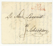 93 BREDA 1812 Pour Schiedam - 1792-1815: Dipartimenti Conquistati