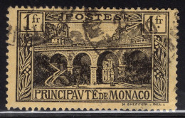 Monaco 1925 Single Stamp Viaduct And Monaco Harbour In Fine Used - Gebraucht