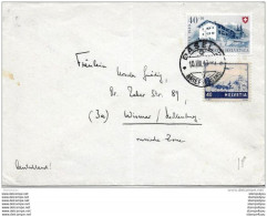 33-59 - Enveloppe Avec Timbre Po Patria Et Timbre Aviation Cachet à Date Basel 1949 - Attention Léger Pli Vertical - Briefe U. Dokumente