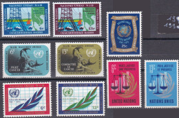 Nations Unies N.Y. 1970 YT 199 à 207 Neufs - Nuevos