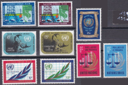 Nations Unies N.Y. 1970 YT 199 à 207 Neufs - Ungebraucht