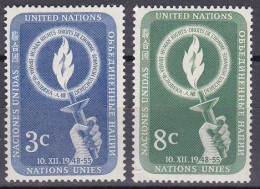 Nations Unies N.Y. 1955 YT 38-39 Neufs - Ungebraucht