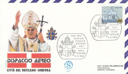 VATICAN Cover 2-139,popes Travel 1982 - Cartas & Documentos