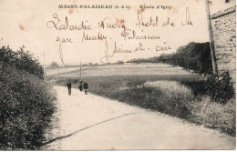 CPA MASSY-PALAISEAU  -  La Route D'IGNY - RARE - Campagne - 1923 - Massy