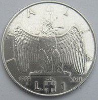 Pièce De Monnaie 1 Lire 1939 R  XVII - 1900-1946 : Victor Emmanuel III & Umberto II