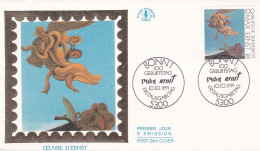 Allemagne--1991--MAX ERNST --cachet  BONN 1  100 Geburtstag--Erstausgabetag 5300 - 1981-1990