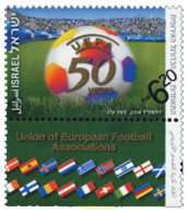 328734 MNH ISRAEL 2004 50 ANIVERSARIO DE LA UEFA - Nuevos (sin Tab)