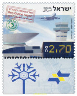 328745 MNH ISRAEL 2004 INAUGURACION DE LA TERMINAL 3 DEL AEROPUERTO - Ongebruikt (zonder Tabs)