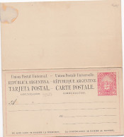 35483# ARGENTINE CARTE POSTALE ENTIER POSTAL TARJETA ARGENTINA GANZSACHE STATIONERY - Postal Stationery