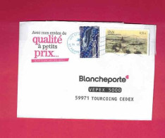 Lettre De 2012 Pour La France - YT N° 963 Et 981 - Le Phare De La Pointe Aux Canons - Poisson - Morue - Lettres & Documents