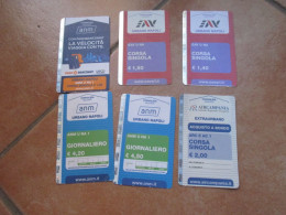 ITALIA Napoli Used Tickets N. 16 Different  2022 2023 - Europa