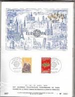 Europa 1972- 7 Documents + 8 Enveloppes (70 é Anniv.journées Philatéliques Européennes Paris) - 1972